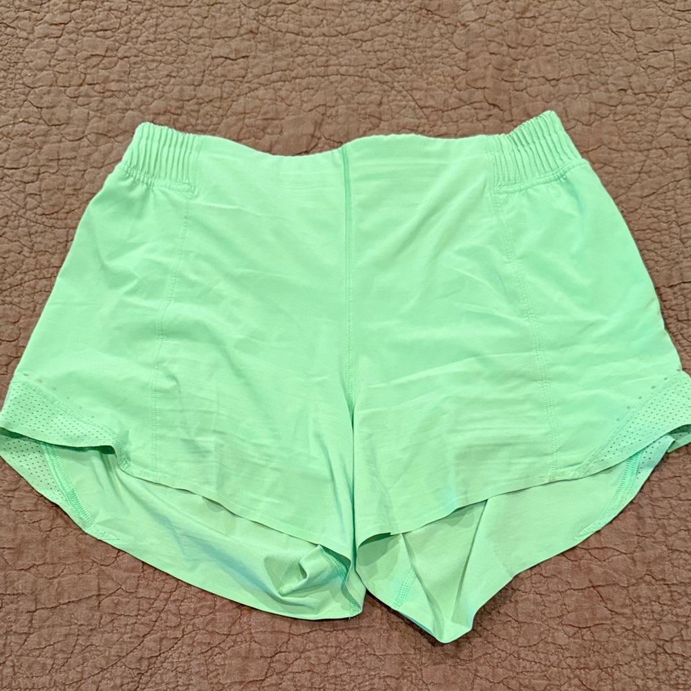 Neon Green Lululemon Athletic Women’s Shorts